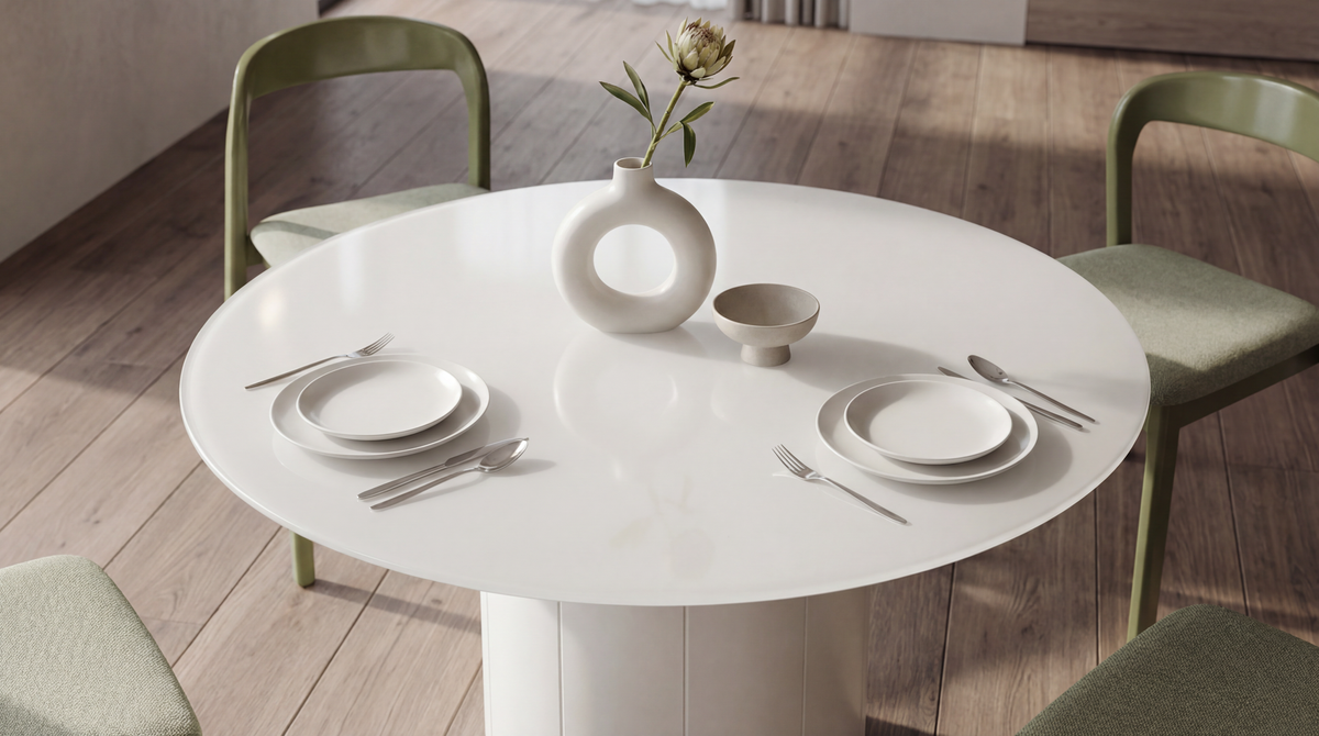 Rimini Dining Table Matte Tofu