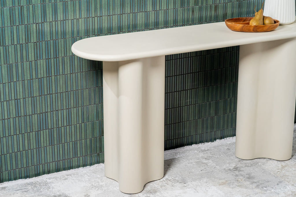 Coastal Console Table Pebble - image 26