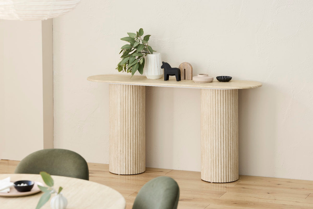 Pompeii Console Table Travertine - image 4