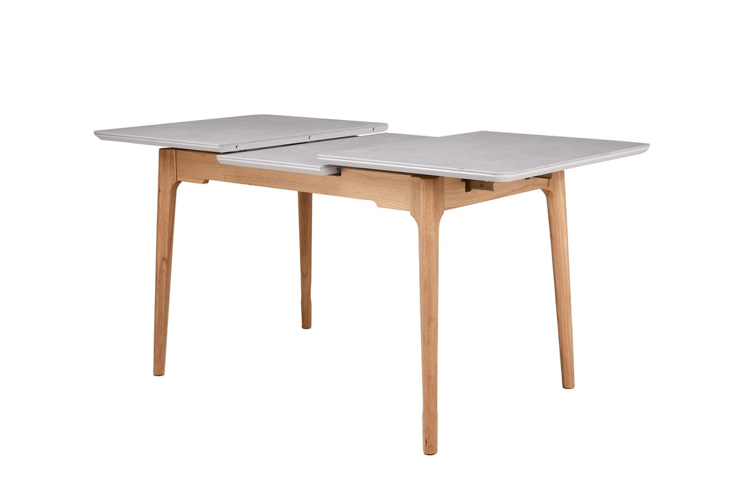 Norway Extension Dining Table Light Grey Ceramic - image 5