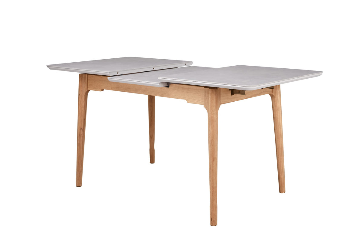 Norway Extension Dining Table Light Grey Ceramic - image 5