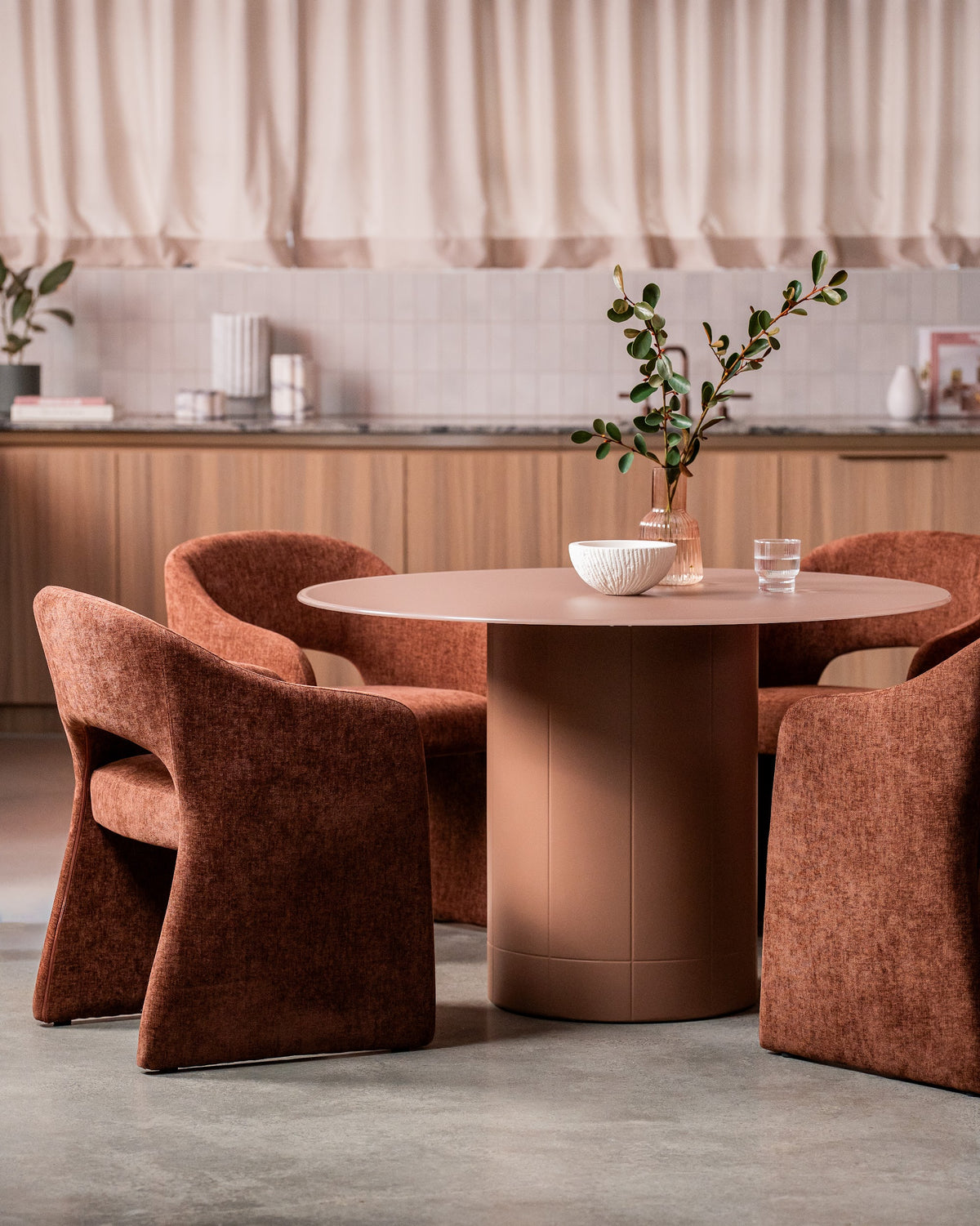 Rimini Dining Table Matte Chestnut - image 6
