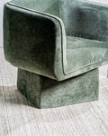 Chloe Swivel Occasional Chair Olive