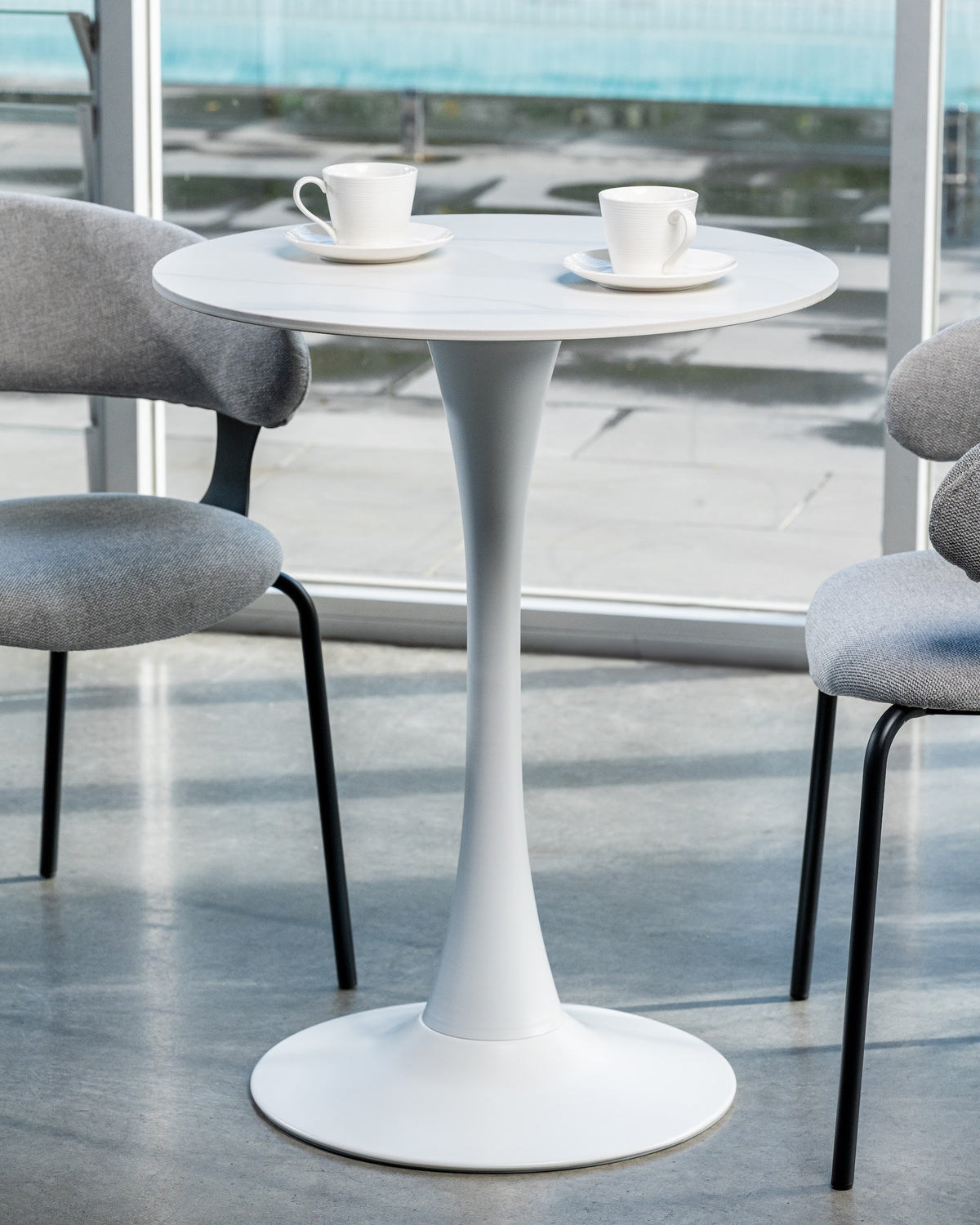 Scandi Small Dining Table Snow White - image 12