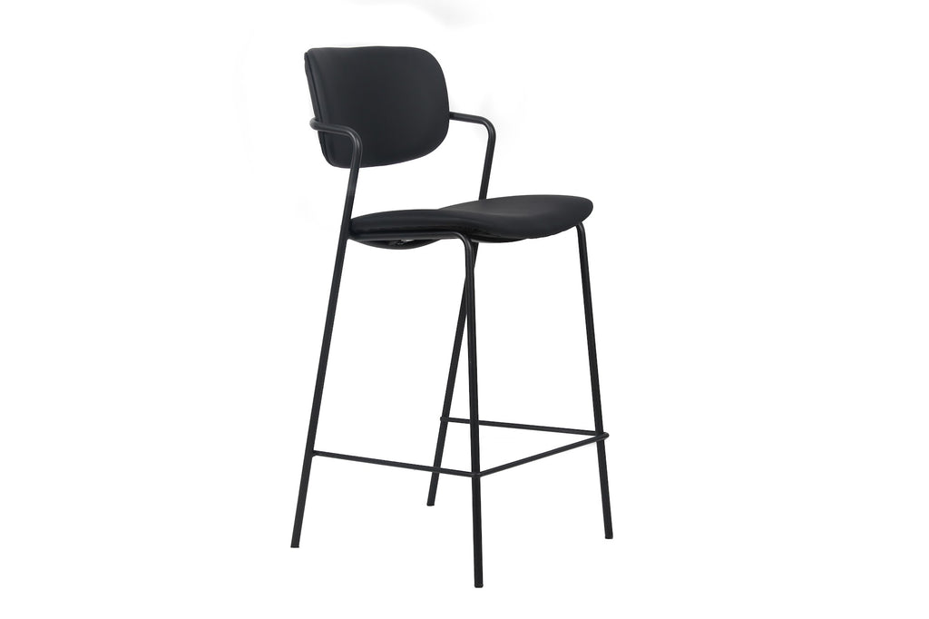 Lucia Bar Stool Black (Set of 2) - image 2