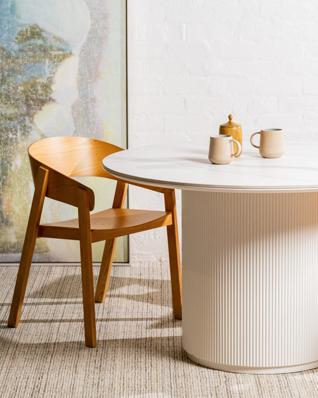 Windsor Dining Table Snow White Ceramic - image 57