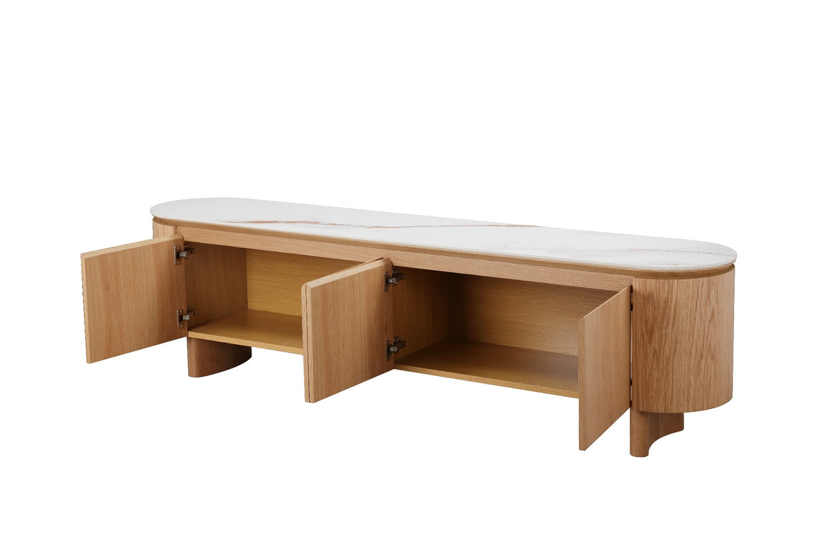 Lucerne TV Unit Natural With Ceramic - image 2