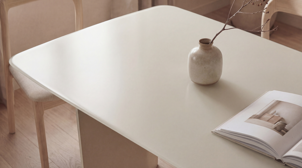 Vardo Dining Table Matte Tofu - image 4