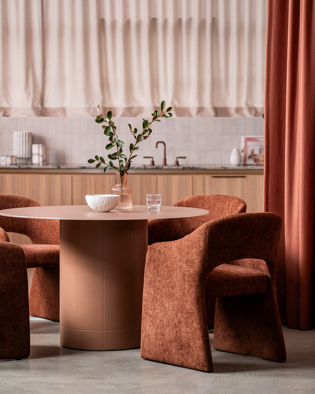 Rimini Dining Table Matte Chestnut - image 5