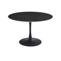 Scandi Large Dining Table Black Sand