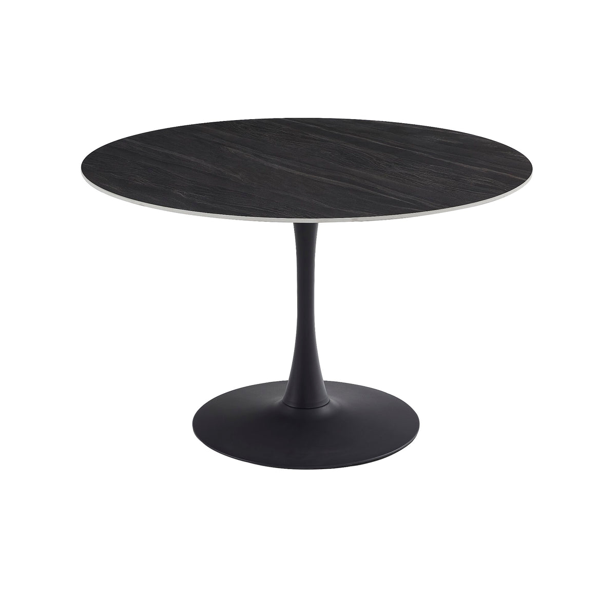 Scandi Large Dining Table Black Sand