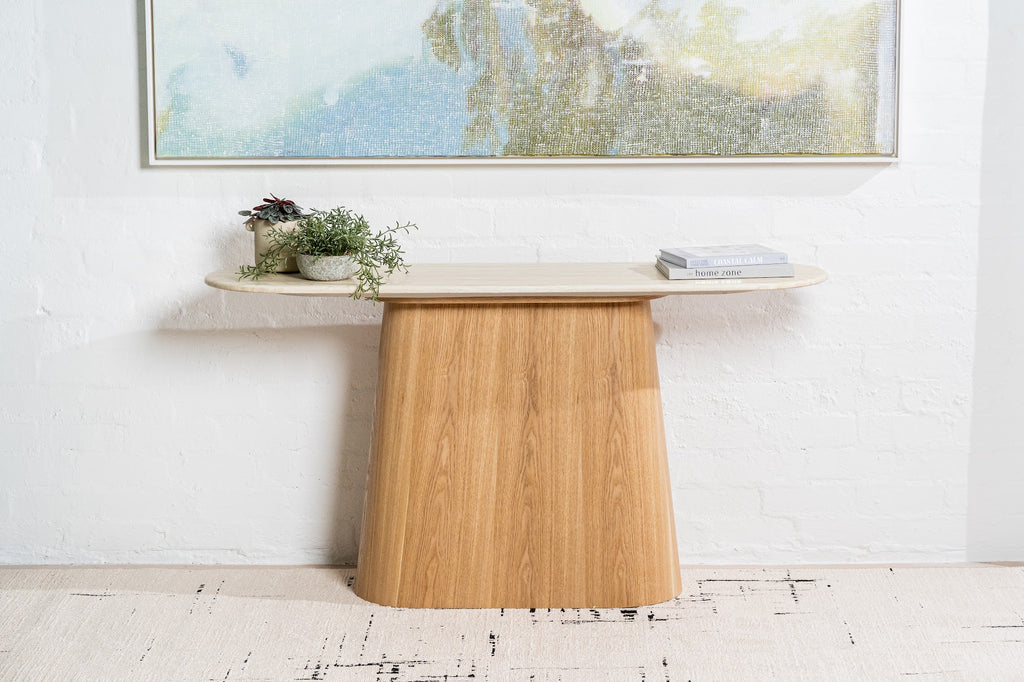 Waverley Console Table White Travertine - image 11