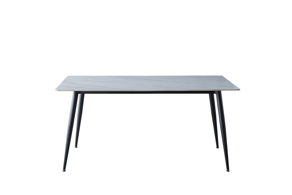 Bentley Large Dining Table Snow White Ceramic