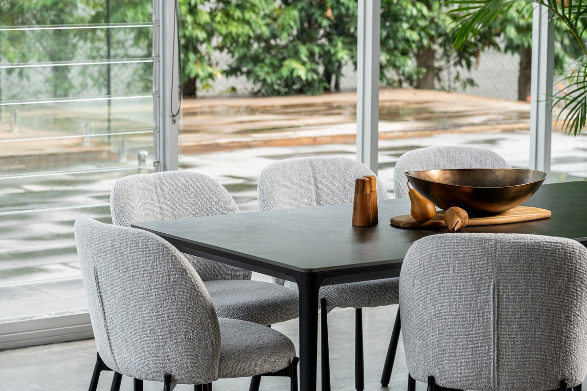 Magnate Dining Table Grey Stone Ceramic - image 22