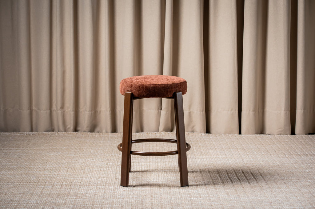 Bergen Bar Stool Rust / Walnut (Set of 2) - image 9