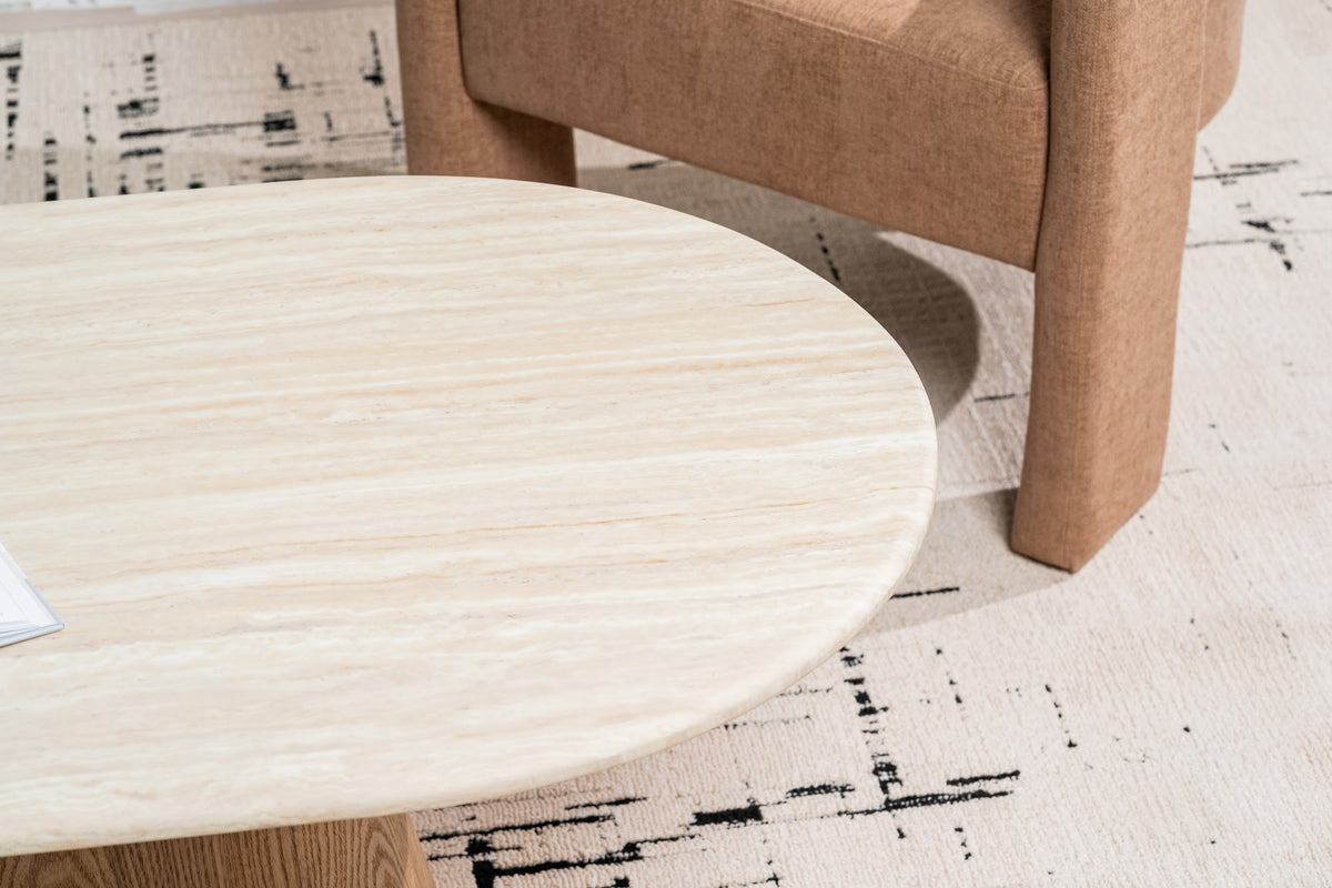 Waverley Coffee Table White Travertine - image 14