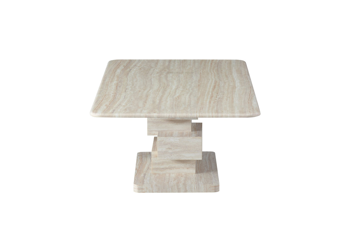 Eros Coffee Table White Travertine - image 3