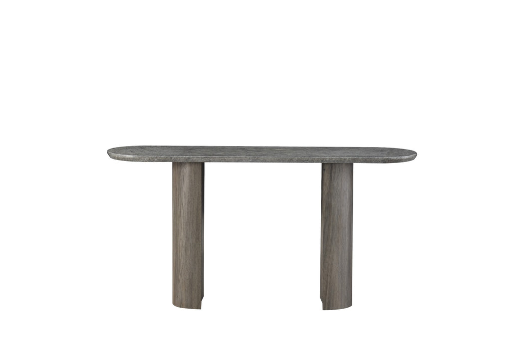 Corfu Console Table Grey Marble - image 2