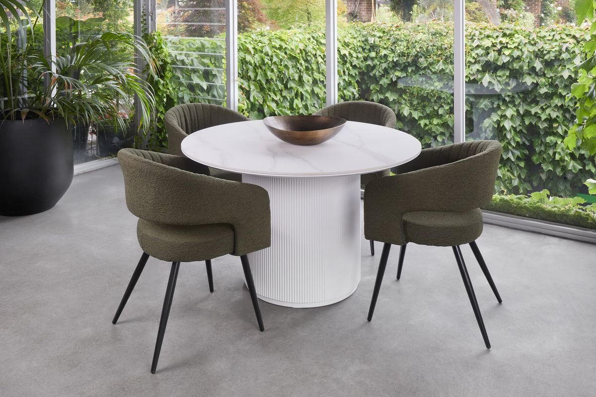Windsor Dining Table Snow White Ceramic - image 19