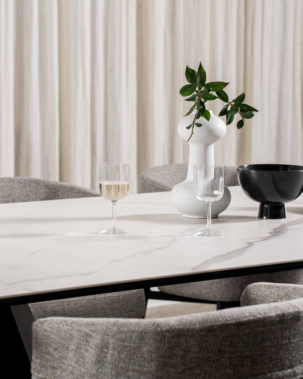 Symphony Fixed Dining Table Marmo Ceramic - image 8