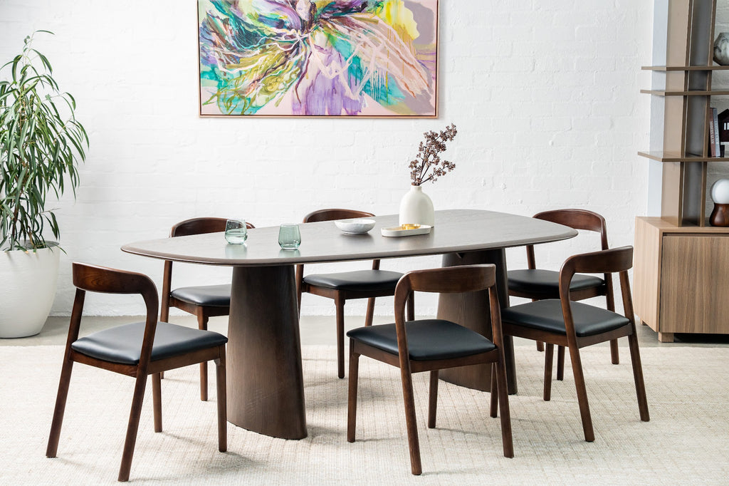 Inari Dining Chair Walnut / Black PU (Set of 2) - image 22