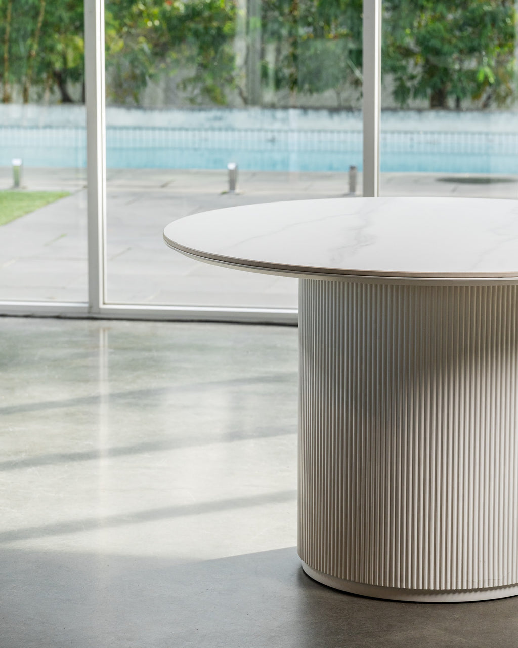 Windsor Dining Table Snow White Ceramic - image 13