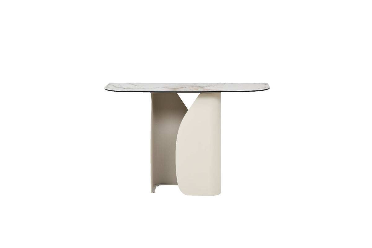 Messina Console Table Milan White Marble - image 2