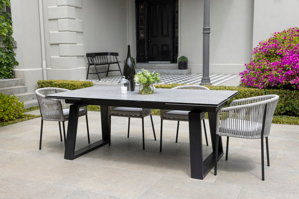 Baluga Extension Dining Table Andesite Ceramic - image 9