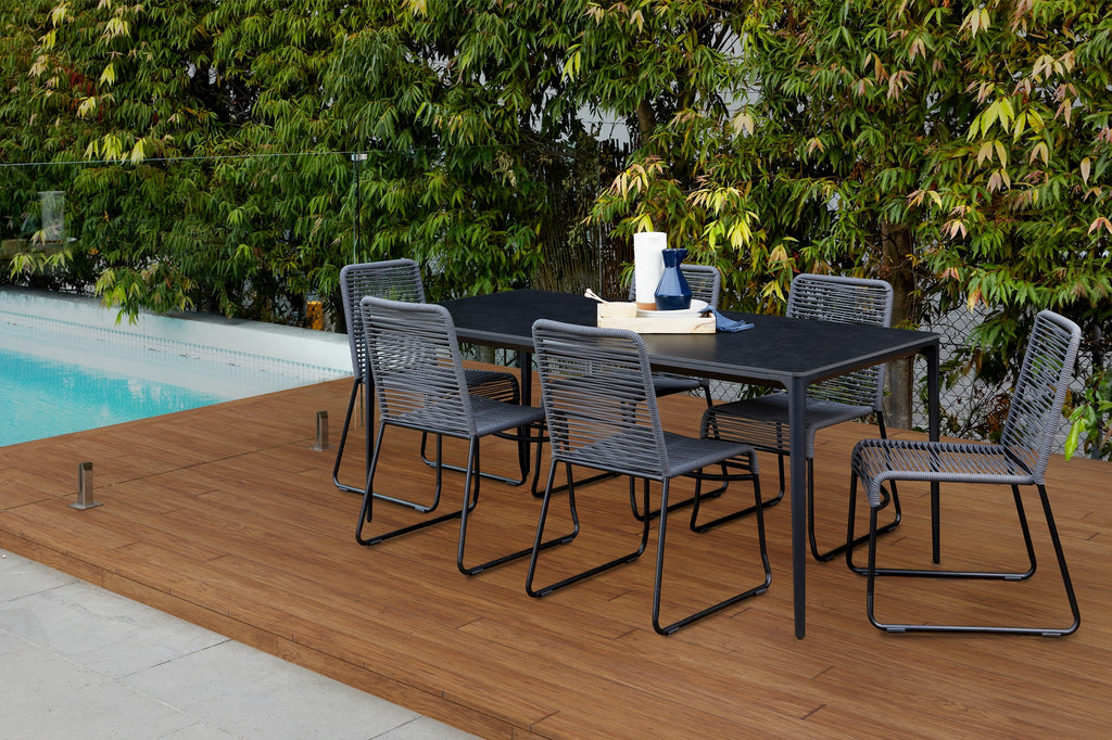 Magnate Dining Table Grey Stone Ceramic - image 7