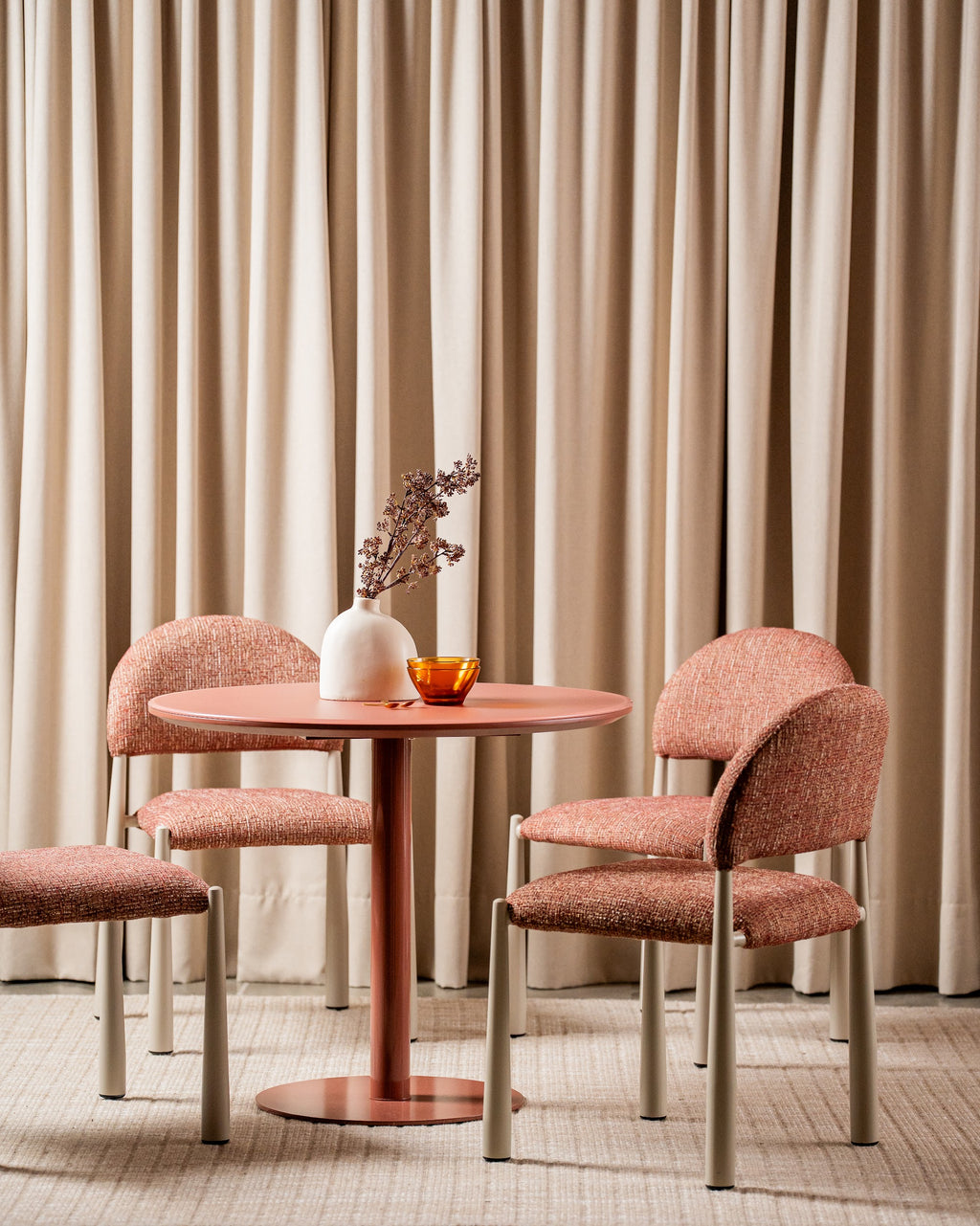 Positano Dining Table Matte Dusty Rose - image 18