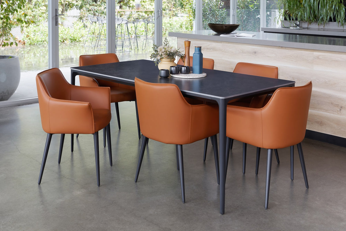 Magnate Dining Table Grey Stone Ceramic - image 26