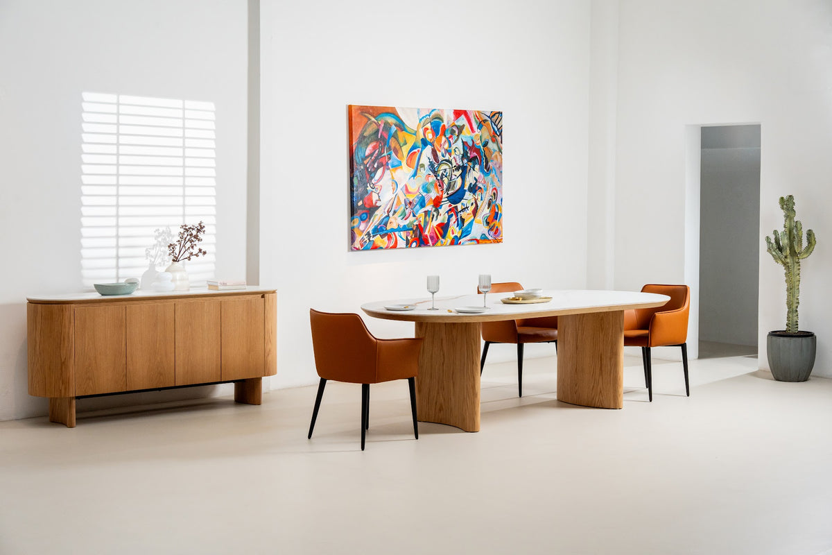 Lucerne Dining Table Natural With Ceramic - image 5