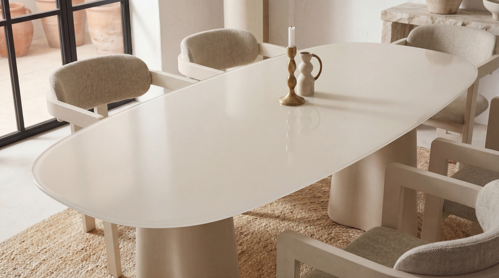 Portofino Dining Table Matte Tofu - image 18