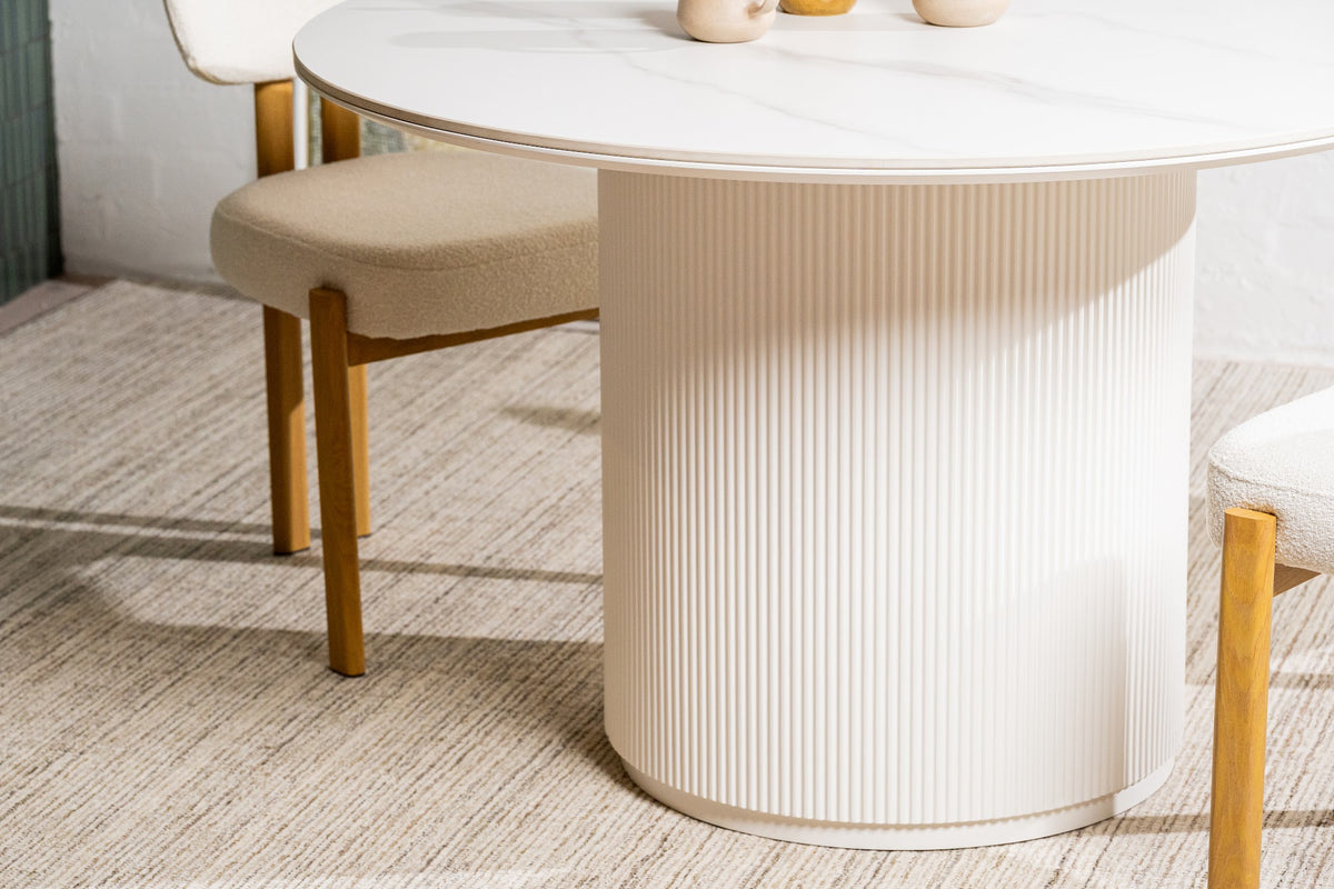 Windsor Dining Table Snow White Ceramic - image 48