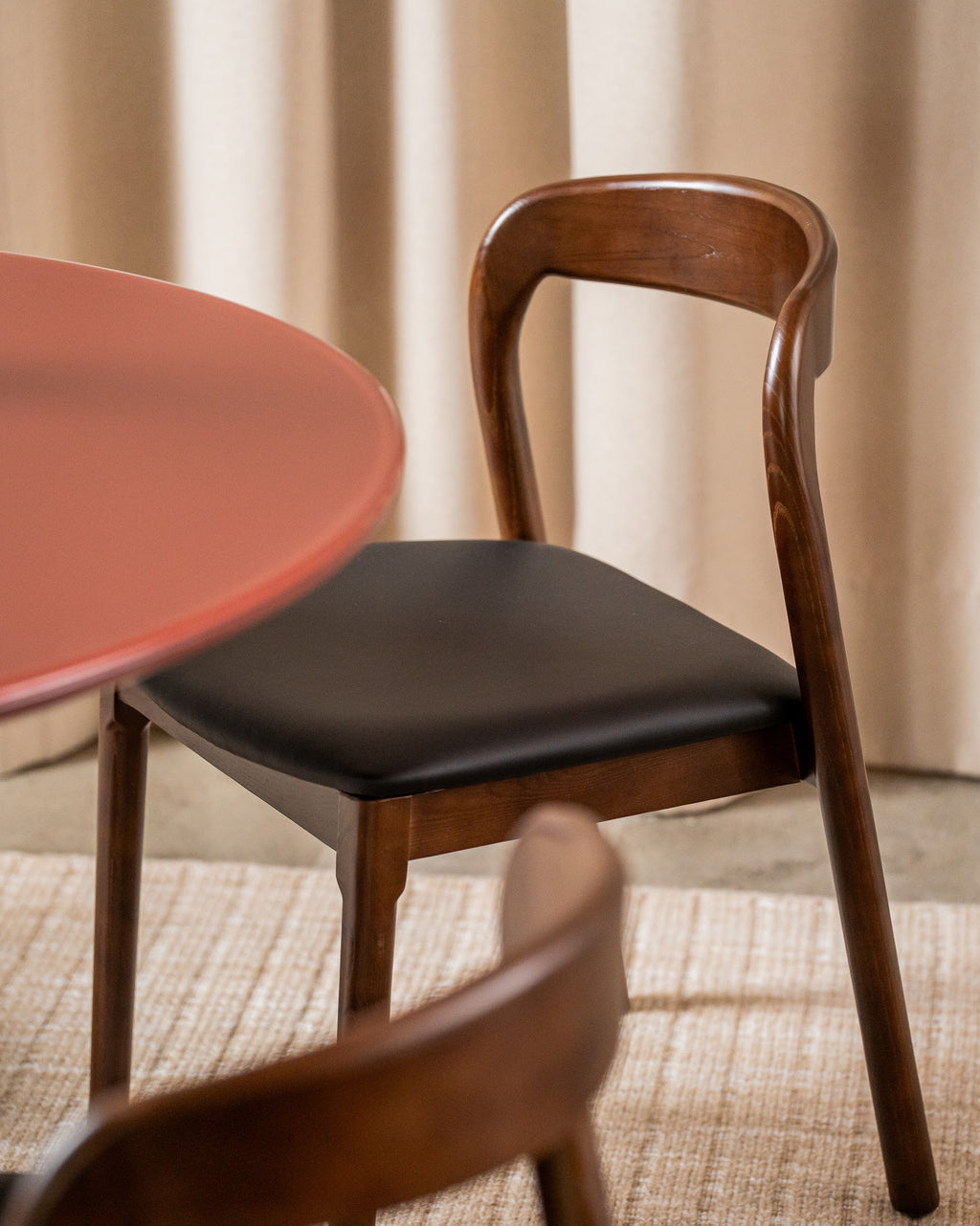 Inari Dining Chair Walnut / Black PU (Set of 2) - image 18