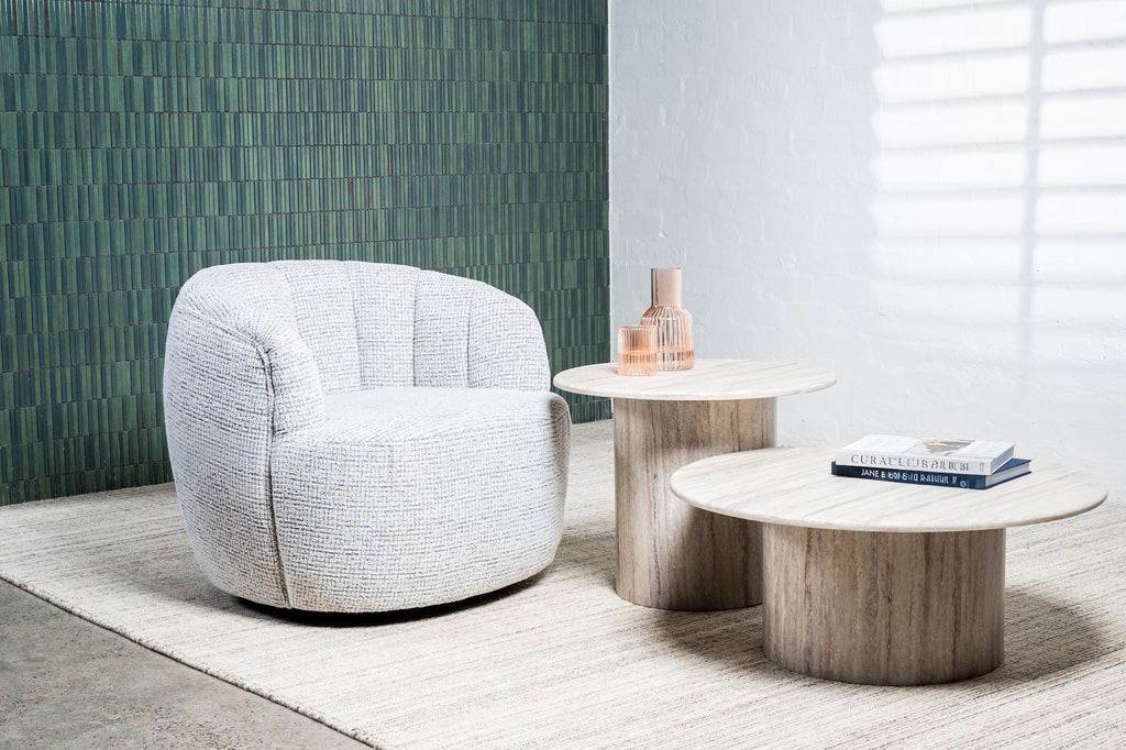 Seoul Side Table Grey Marble - image 2