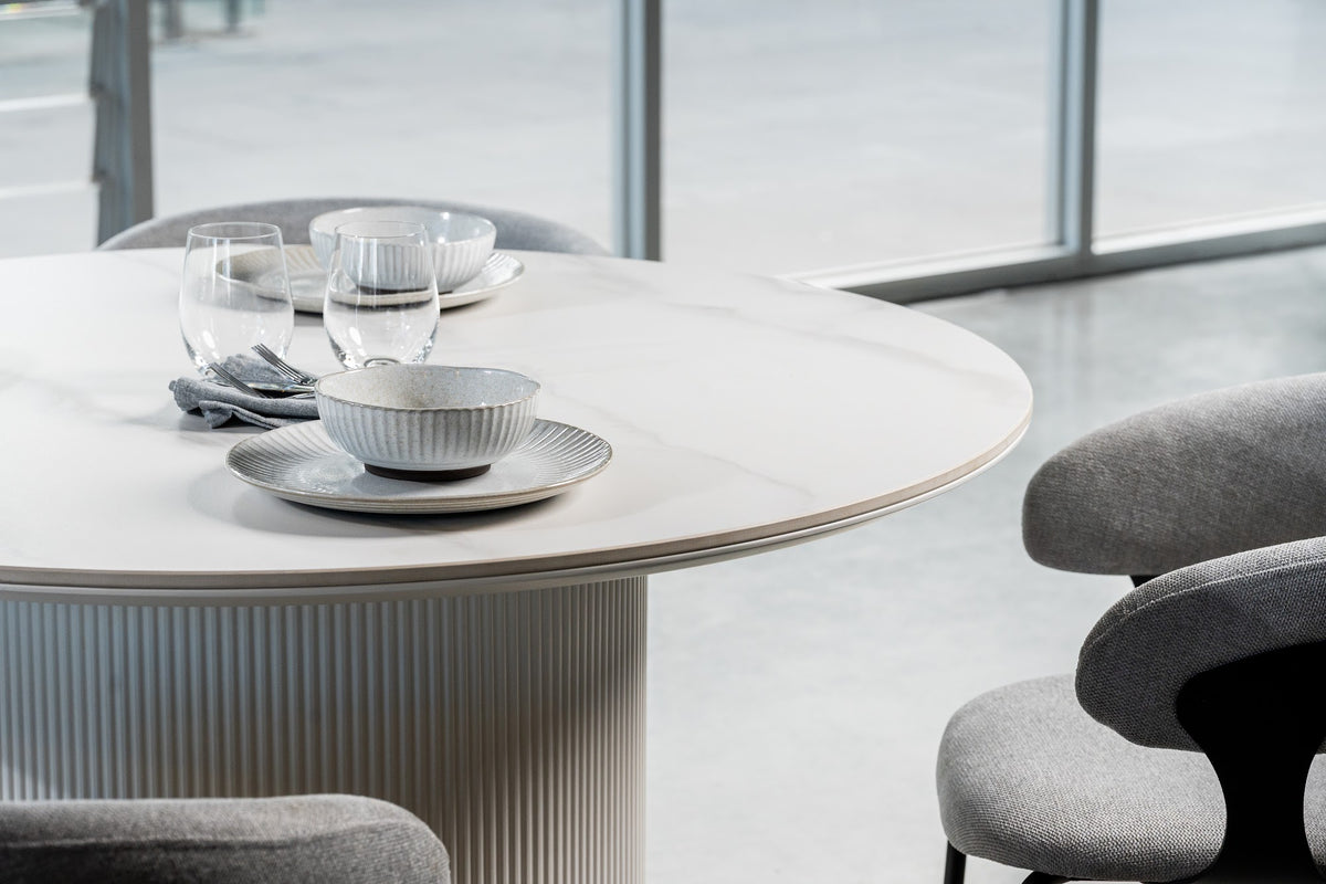 Windsor Dining Table Snow White Ceramic - image 27
