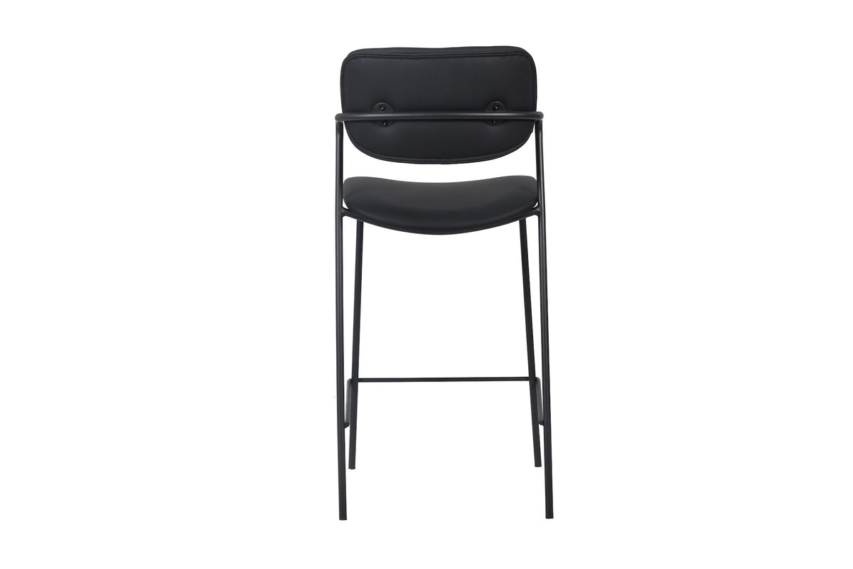 Lucia Bar Stool Black (Set of 2) - image 5