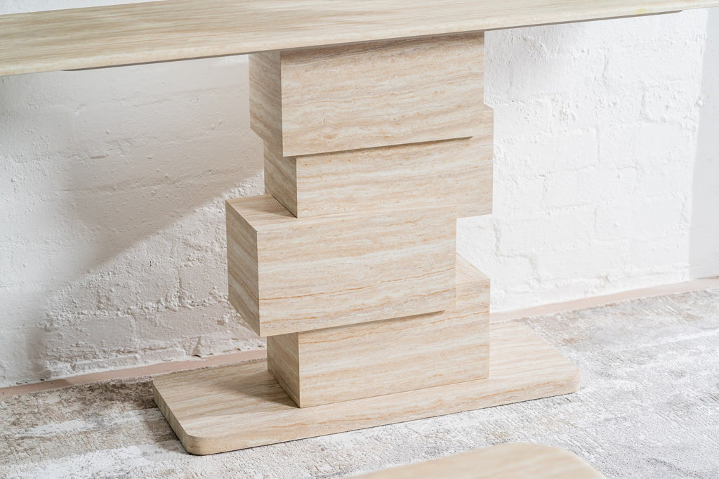 Eros Console Table White Travertine - image 10