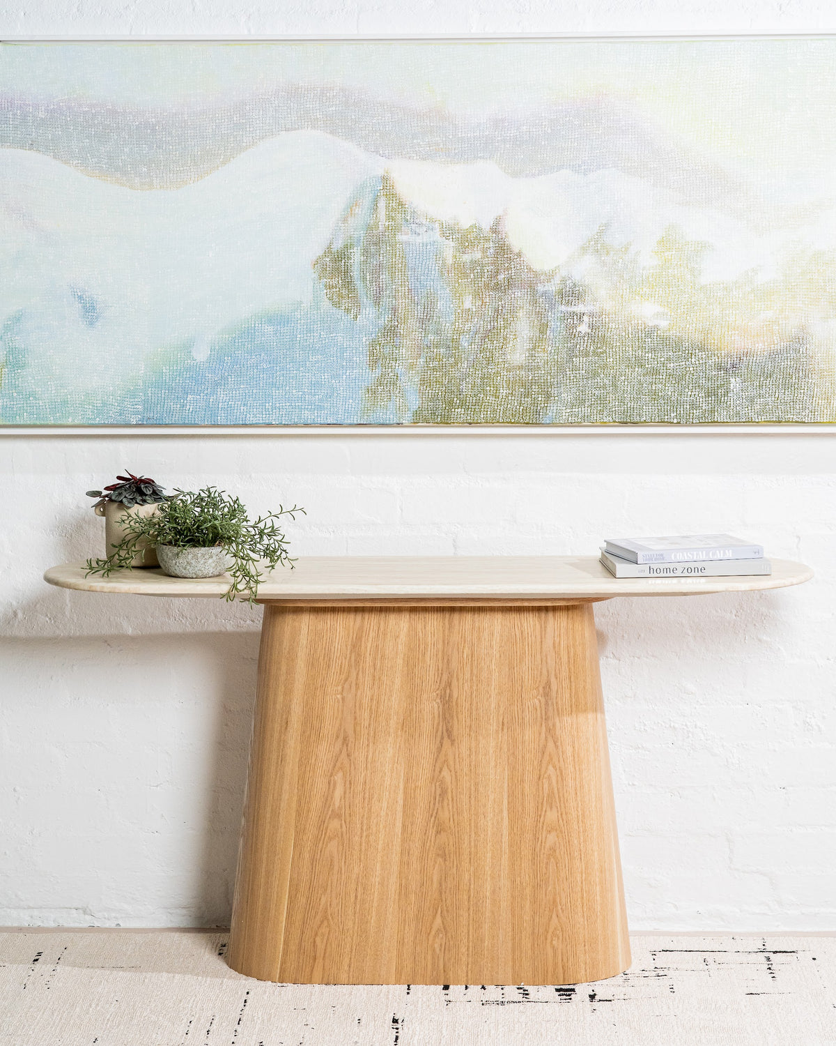 Waverley Console Table White Travertine - image 6