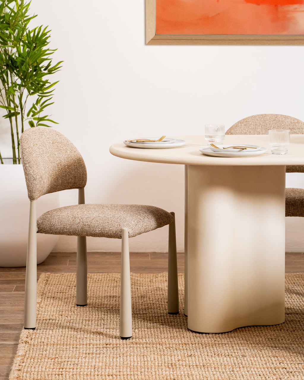 Coastal Dining Table Pebble - image 12