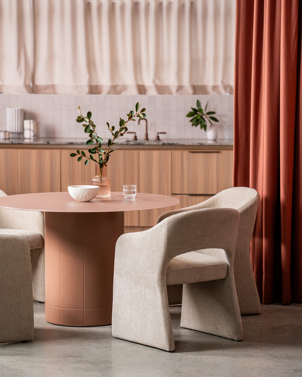 Rimini Dining Table Matte Chestnut - image 10