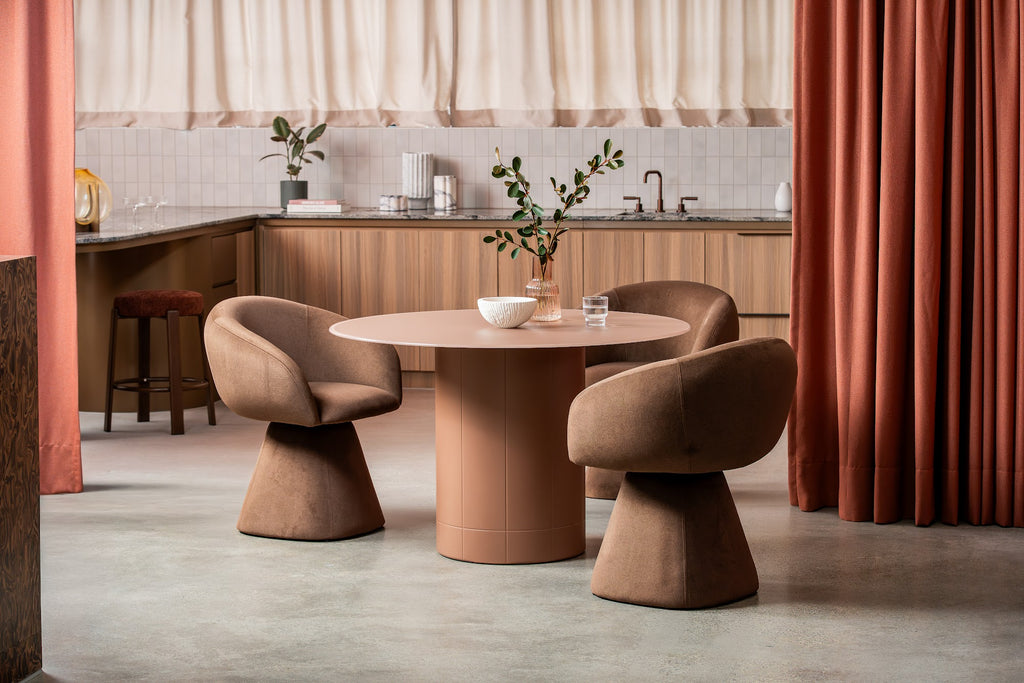 Rimini Dining Table Matte Chestnut - image 17