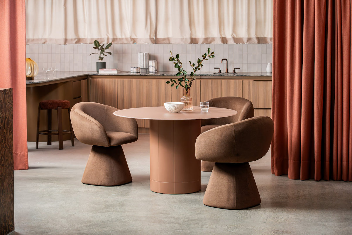 Rimini Dining Table Matte Chestnut - image 17