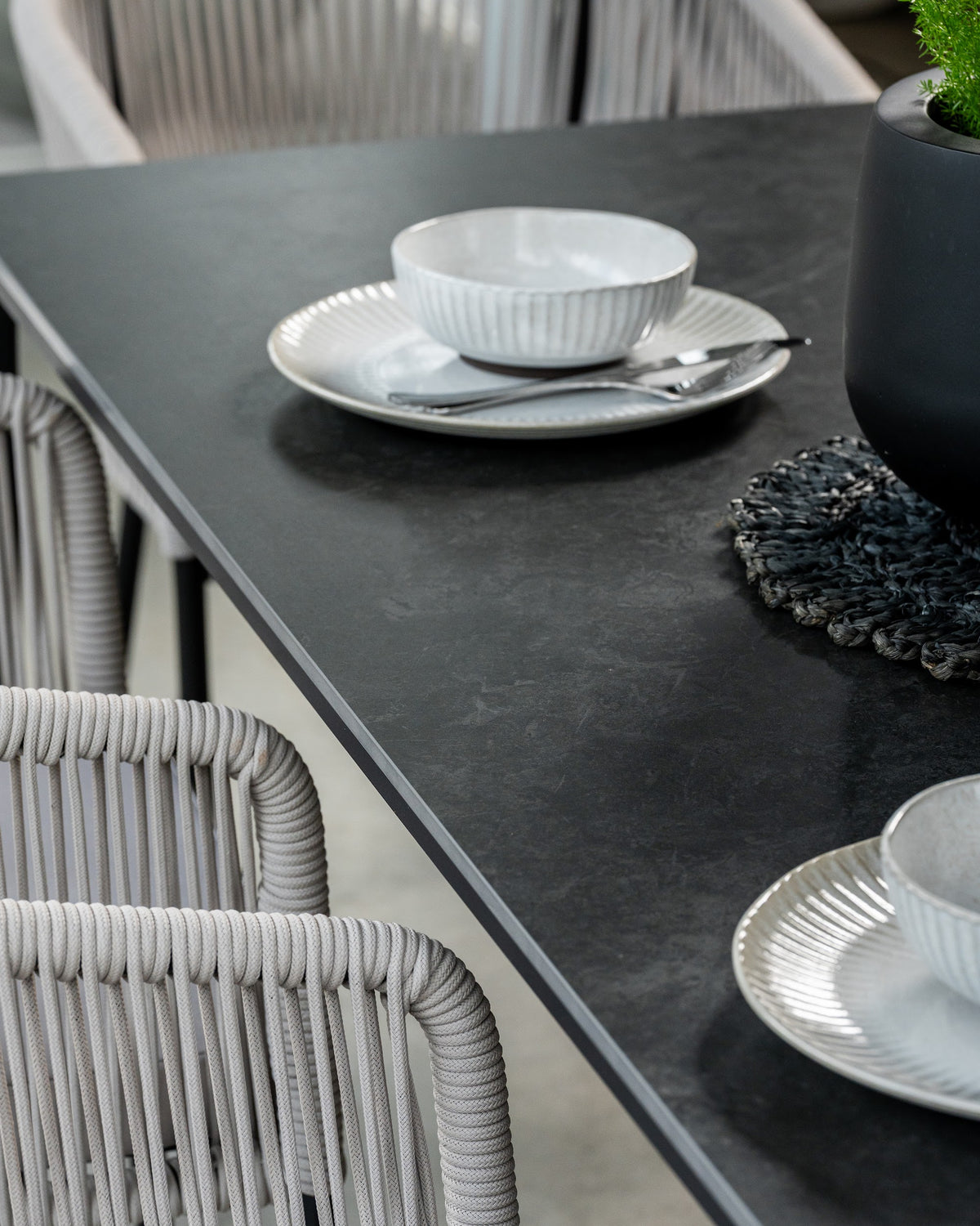 Magnate Dining Table Grey Stone Ceramic - image 33