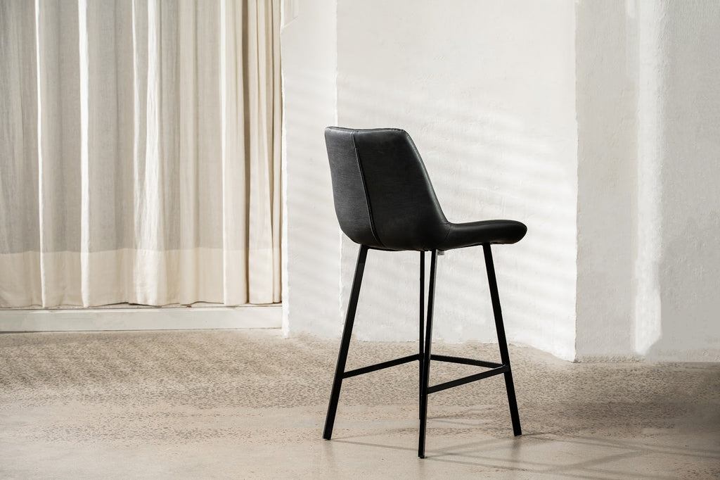 Flynn Bar Stool Black (Set of 2) - image 7