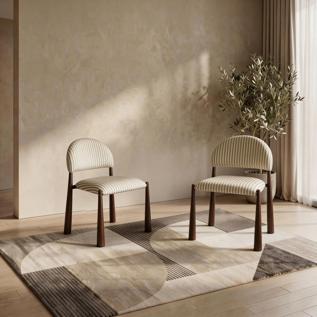 Egypt Dining Chair Beige / Walnut - image 14