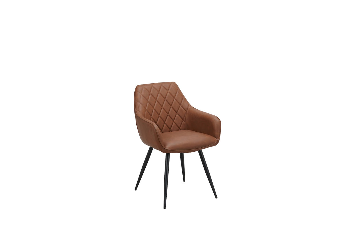 Zeus Dining Chair Cognac (Set of 2)