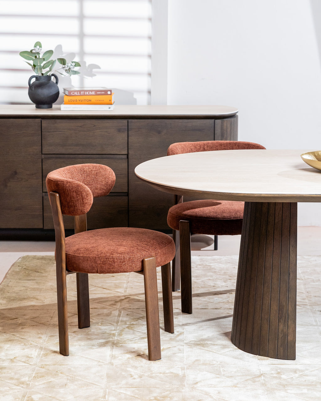 Carmo Dining Chair Rust (Set of 2)