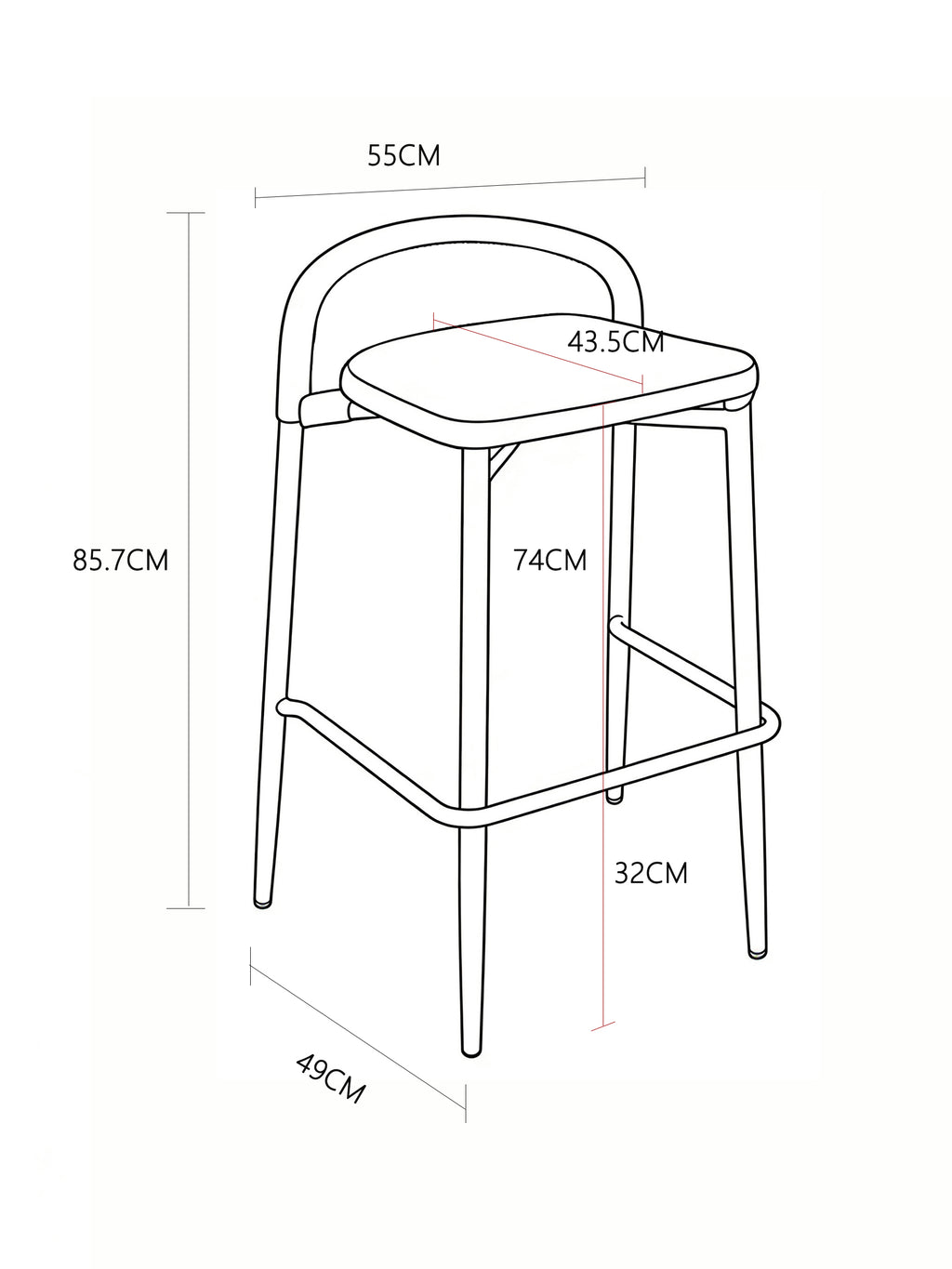 Kingston Bar Stool Champagne (Set of 2) - image 7